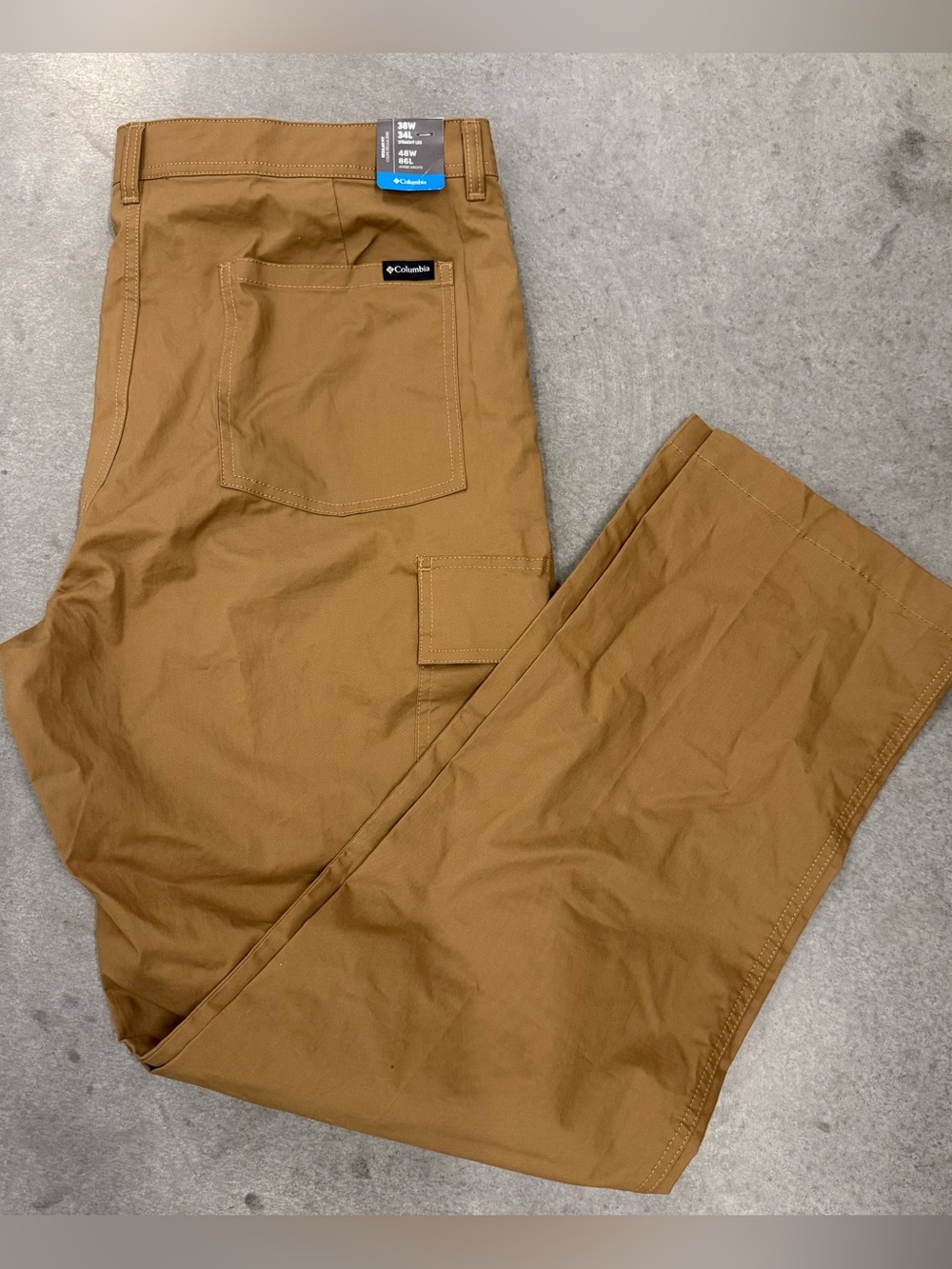 Columbia Men's Cargo Pant, Brown, Size 38x34